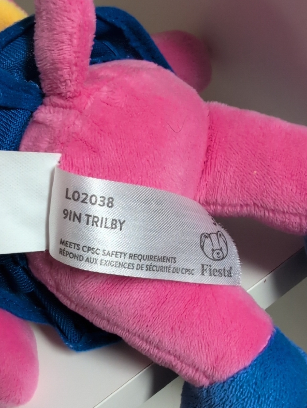 9" RAGGS Plush Fiesta Trilby And Raggs Blue And Pink Dog Collectible Y2k - Picture 8 of 8